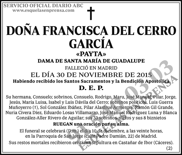 Francisca del Cerro García